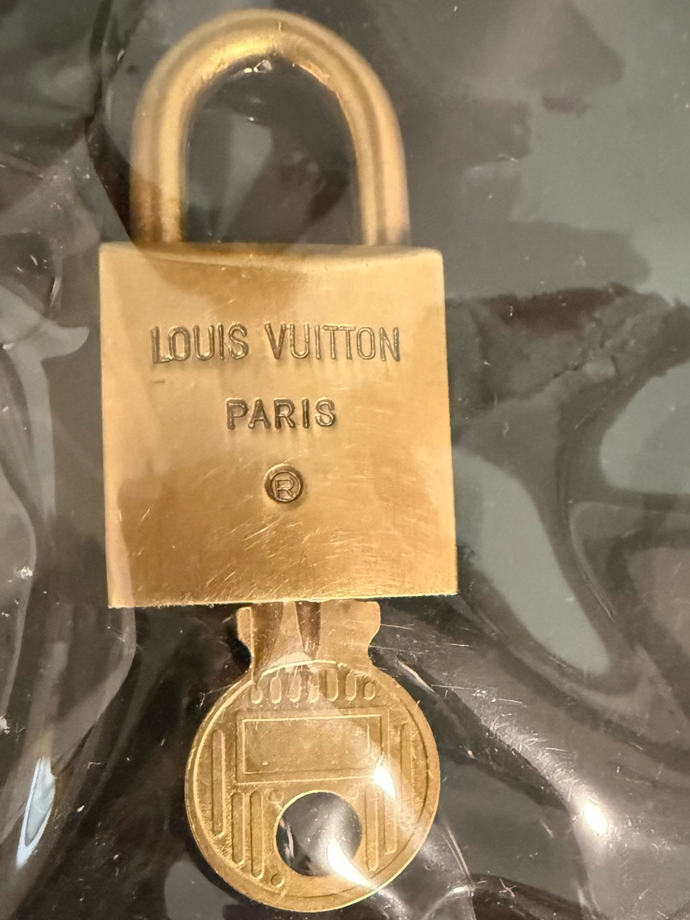Louis Vuitton Gold-Tone Padlock with Key 200 (211) Series!
